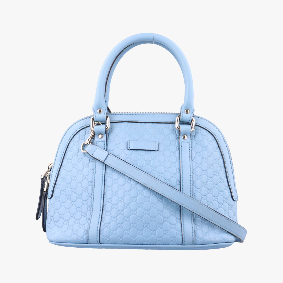 Pre-owned Gucci Microguccissima Blue Leather 449654 shoulderbag | stylenewstar
