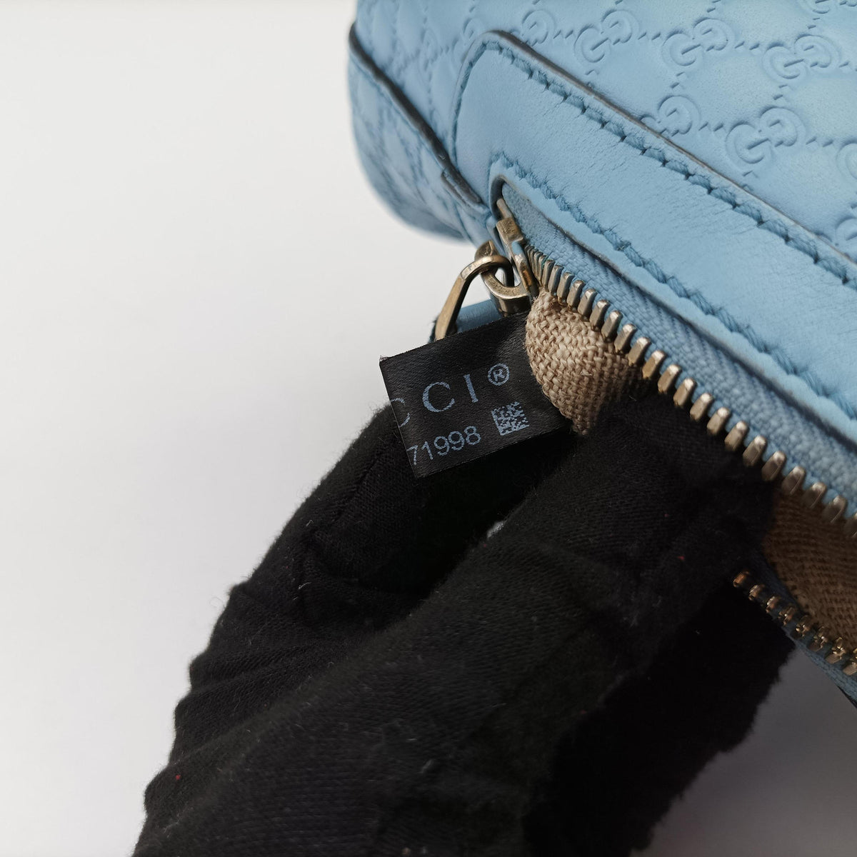 Pre-owned Gucci Microguccissima Blue Leather 449654 shoulderbag | stylenewstar
