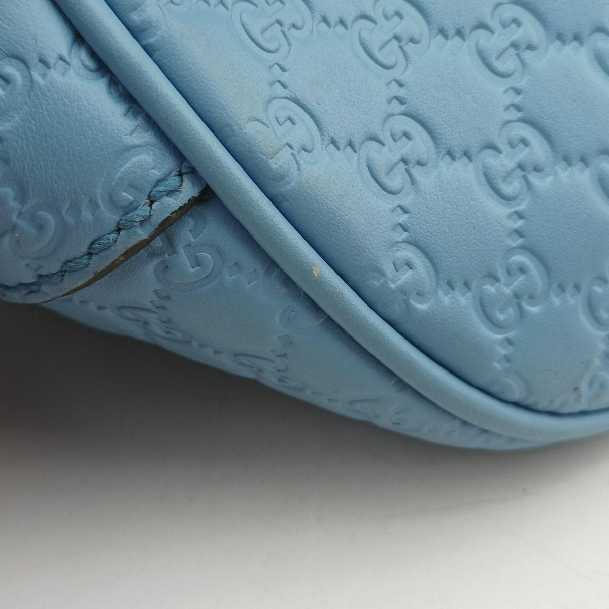 Pre-owned Gucci Microguccissima Blue Leather 449654 shoulderbag | stylenewstar