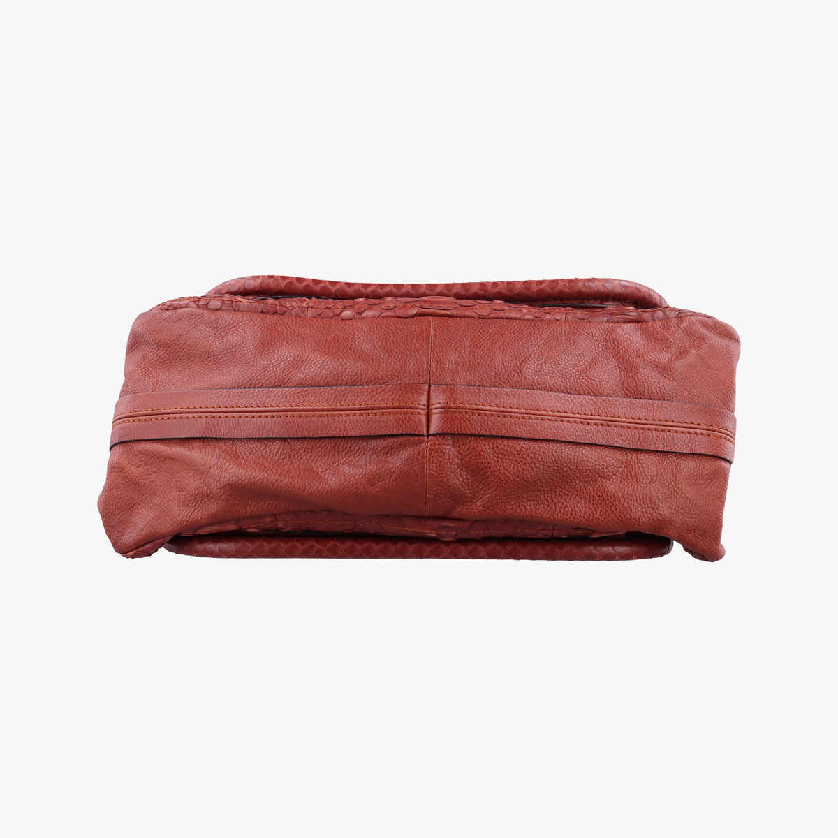 Pre-owned Chloe Paraty Burgundy Snakeskin  shoulderbag | stylenewstar