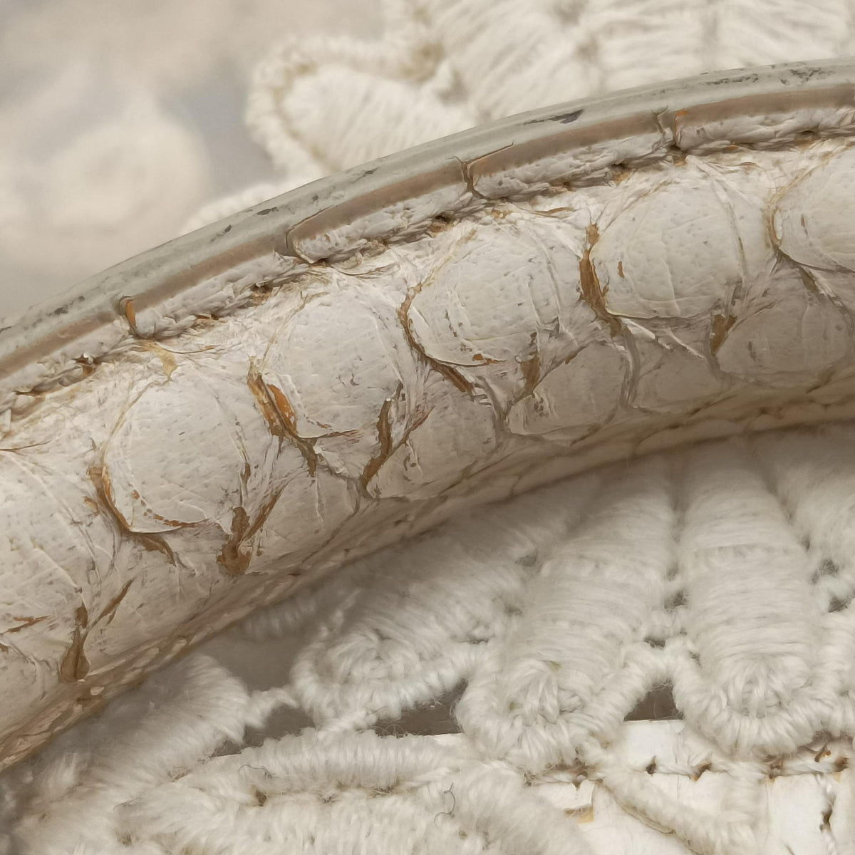 Pre-owned Dolce & Gabbana Sicily White Snakeskin x PVC  shoulderbag | stylenewstar