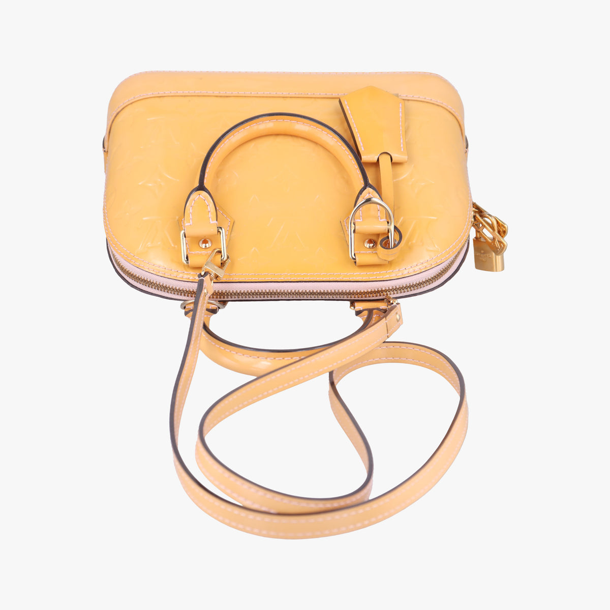 Vintage Louis Vuitton Alma BB ROSE FLORENTIN Vernis M90104 shoulderbag | stylenewstar
