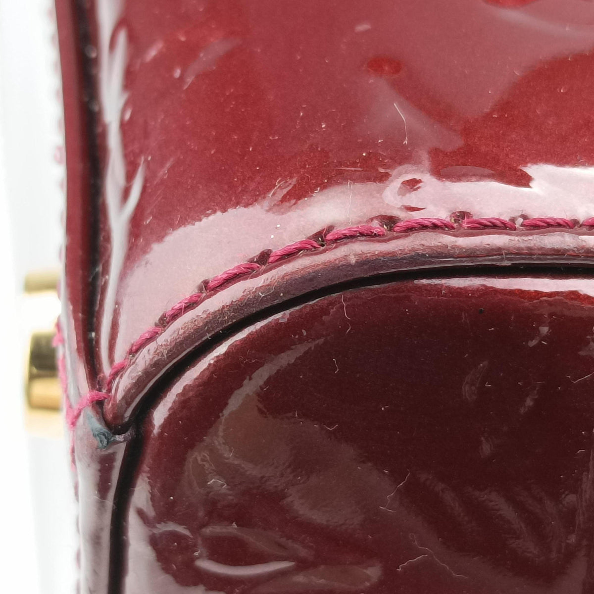 Pre-owned Louis Vuitton Brea MM ROUGE FAUVISTE Vernis M91690 shoulderbag | stylenewstar