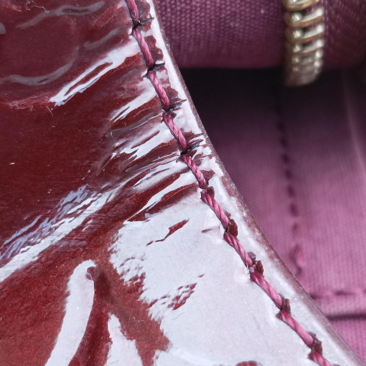 Pre-owned Louis Vuitton Brea MM ROUGE FAUVISTE Vernis M91690 shoulderbag | stylenewstar