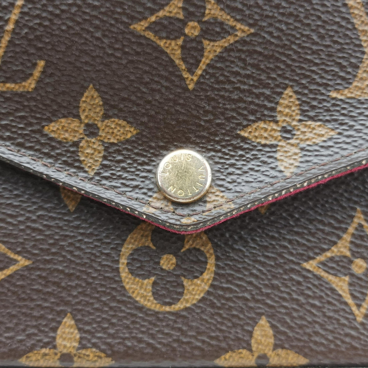Pre-owned Louis Vuitton Pochette Felicie Brown Monogram Canvas M61276 shoulderbag | stylenewstar