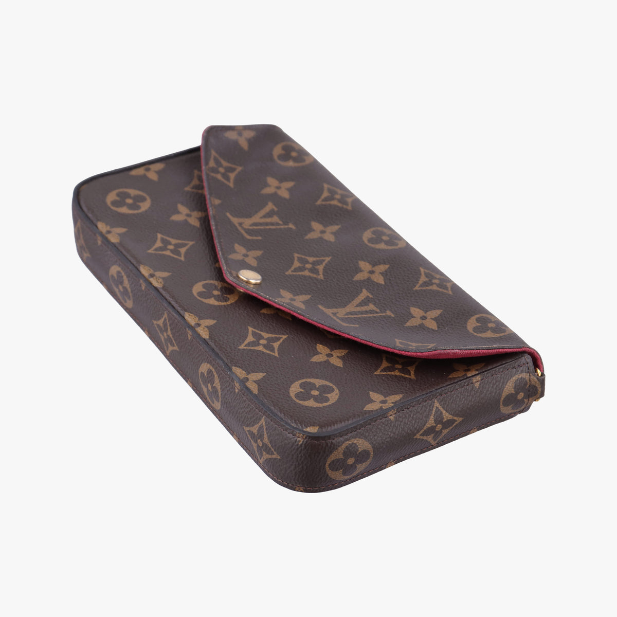 Pre-owned Louis Vuitton Pochette Felicie Brown Monogram Canvas M61276 shoulderbag | stylenewstar