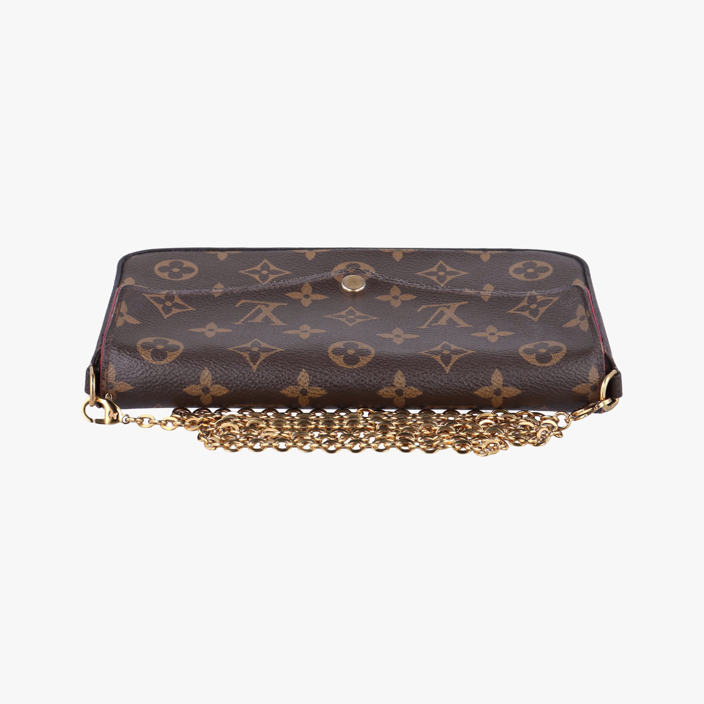 Pre-owned Louis Vuitton Pochette Felicie Brown Monogram Canvas M61276 shoulderbag | stylenewstar