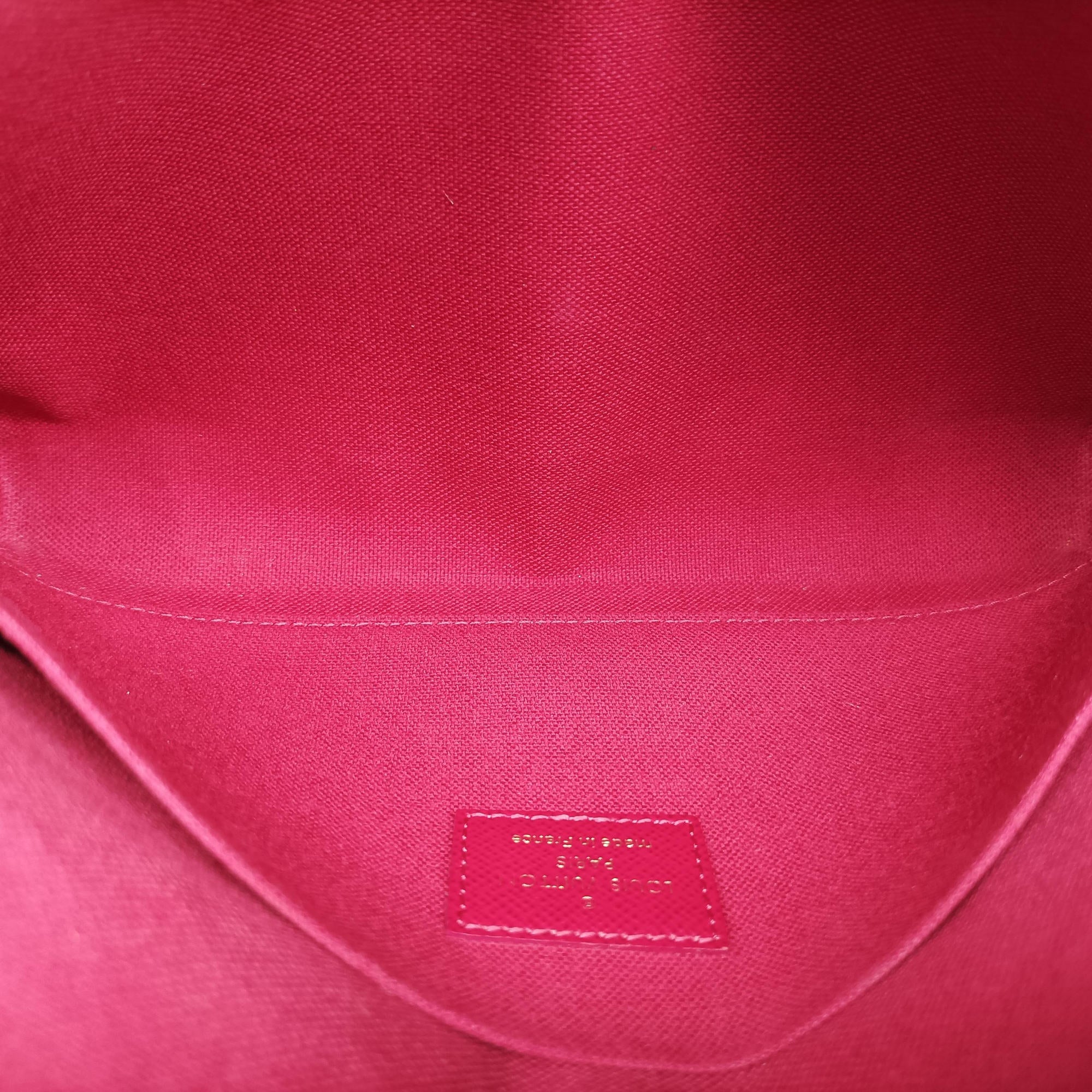 Pre-owned Louis Vuitton Pochette Felicie Brown Monogram Canvas M61276 shoulderbag | stylenewstar