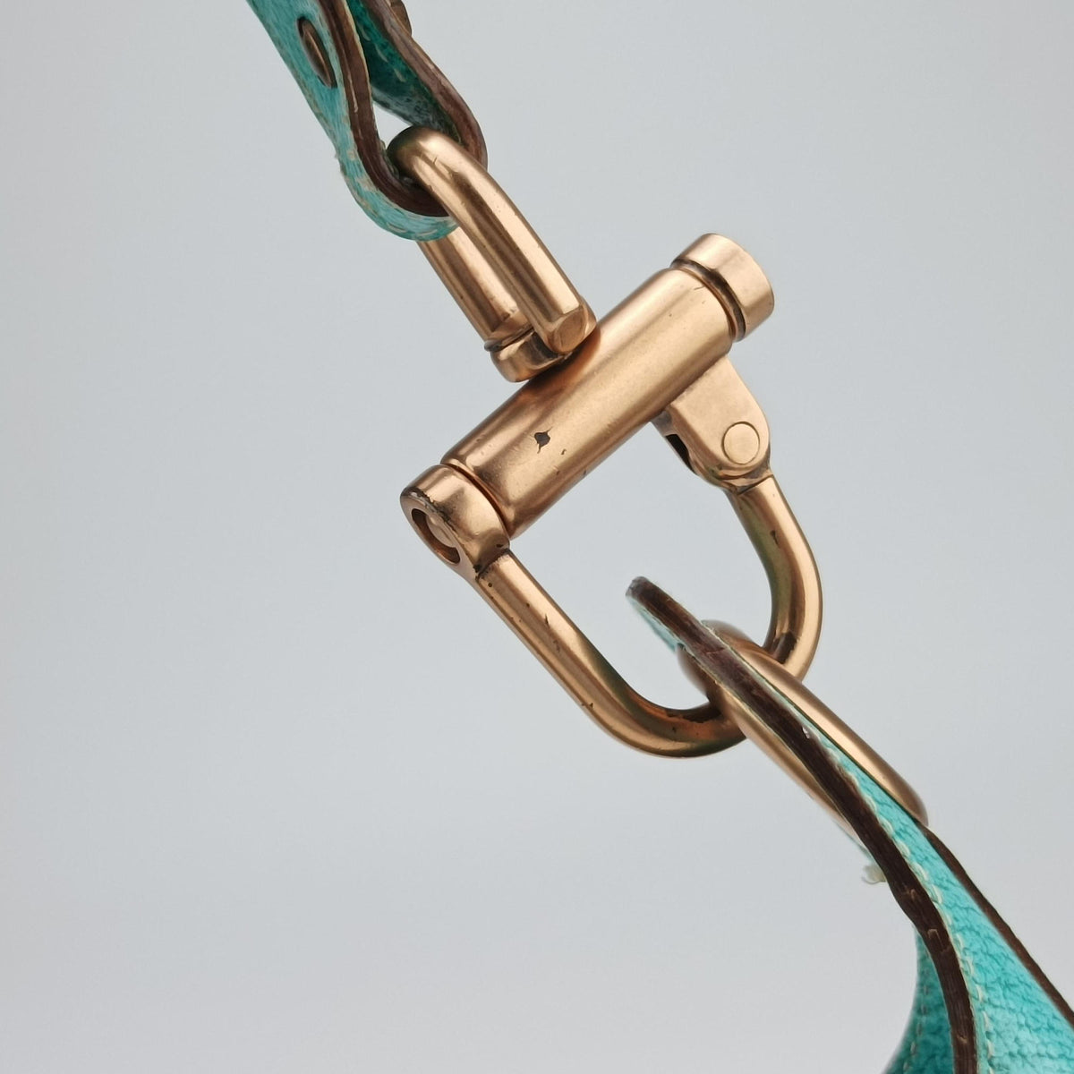 Pre-owned Gucci New Jackie khaki×blue canvas×leather 120888 handbag | stylenewstar