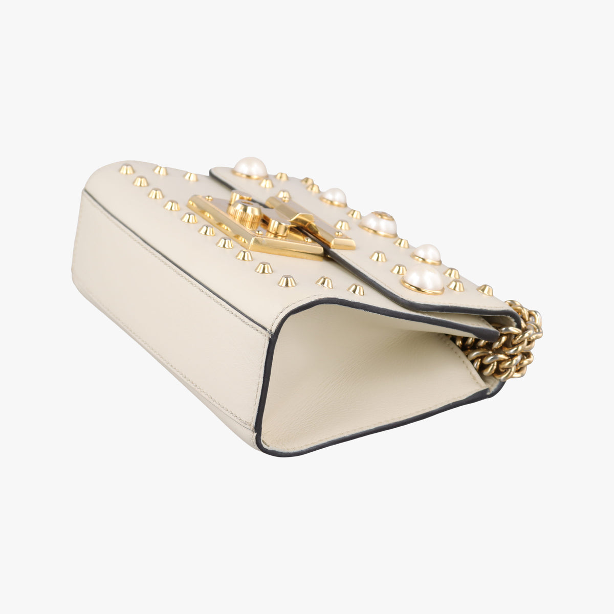 Secondhand Gucci Padlock White Leather 432182 shoulderbag | stylenewstar