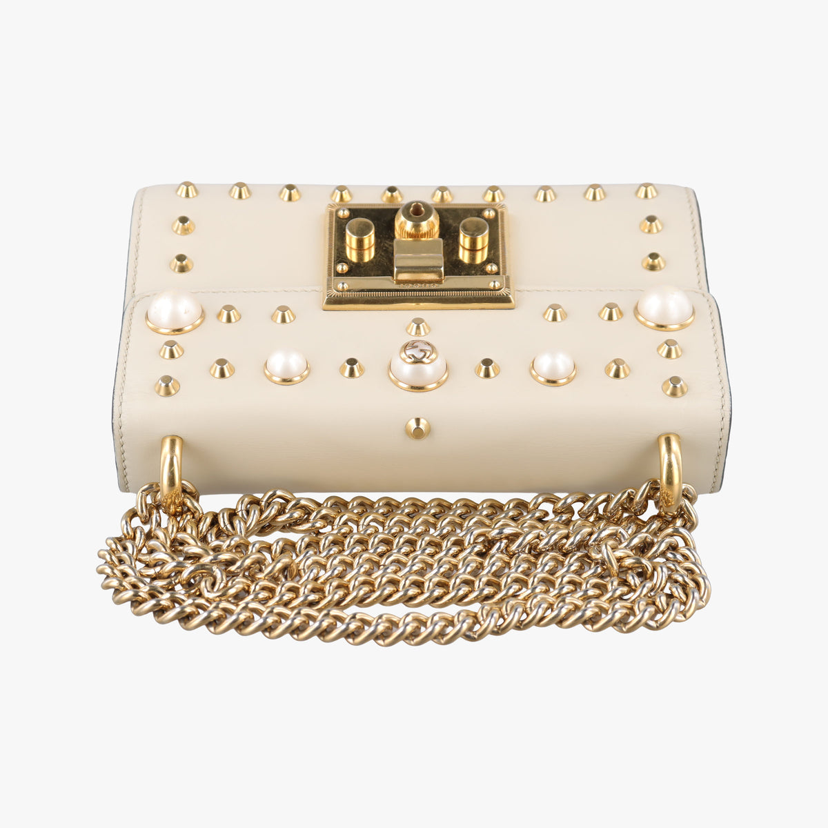 Secondhand Gucci Padlock White Leather 432182 shoulderbag | stylenewstar