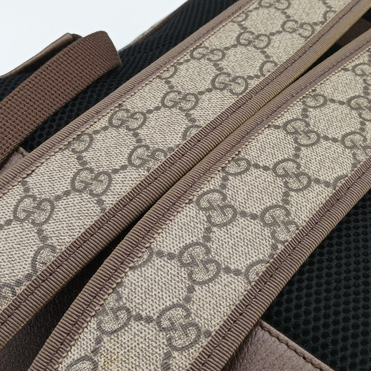 Vintage Gucci The Three Little Pigs Brown×Multicolour PVC coated canvas 552884 backpack/rucksack | stylenewstar