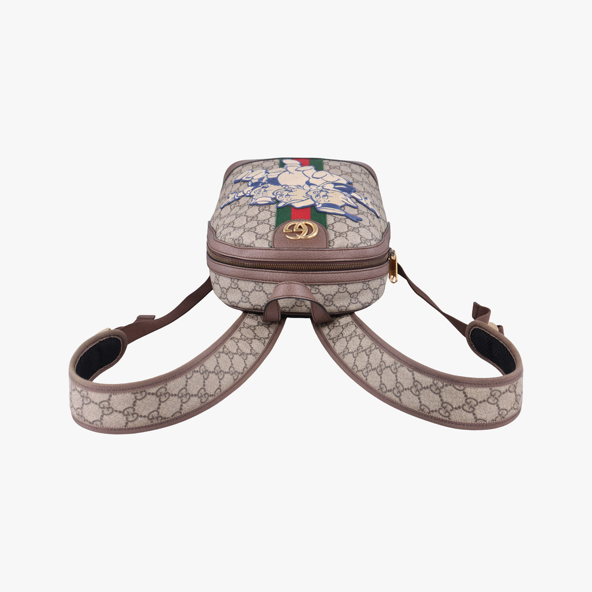 Vintage Gucci The Three Little Pigs Brown×Multicolour PVC coated canvas 552884 backpack/rucksack | stylenewstar