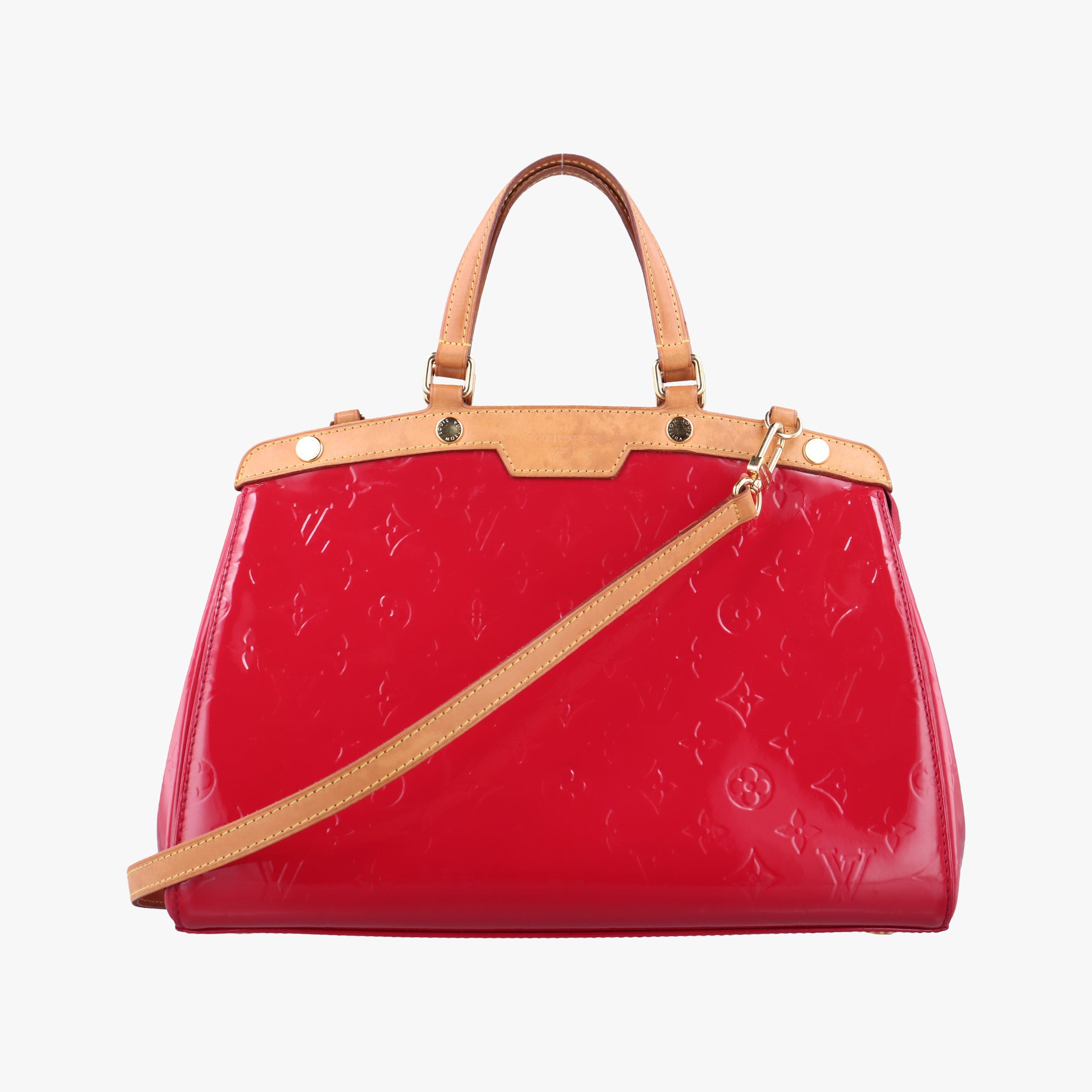 Pre-owned Louis Vuitton Brea MM ROSE INDIEN Vernis M91798 shoulderbag | stylenewstar