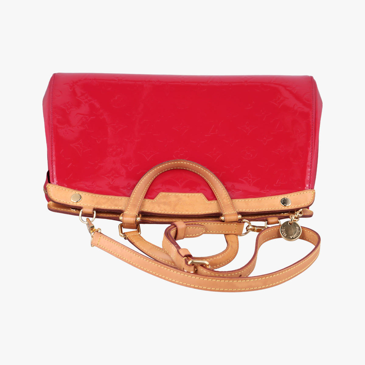 Pre-owned Louis Vuitton Brea MM ROSE INDIEN Vernis M91798 shoulderbag | stylenewstar