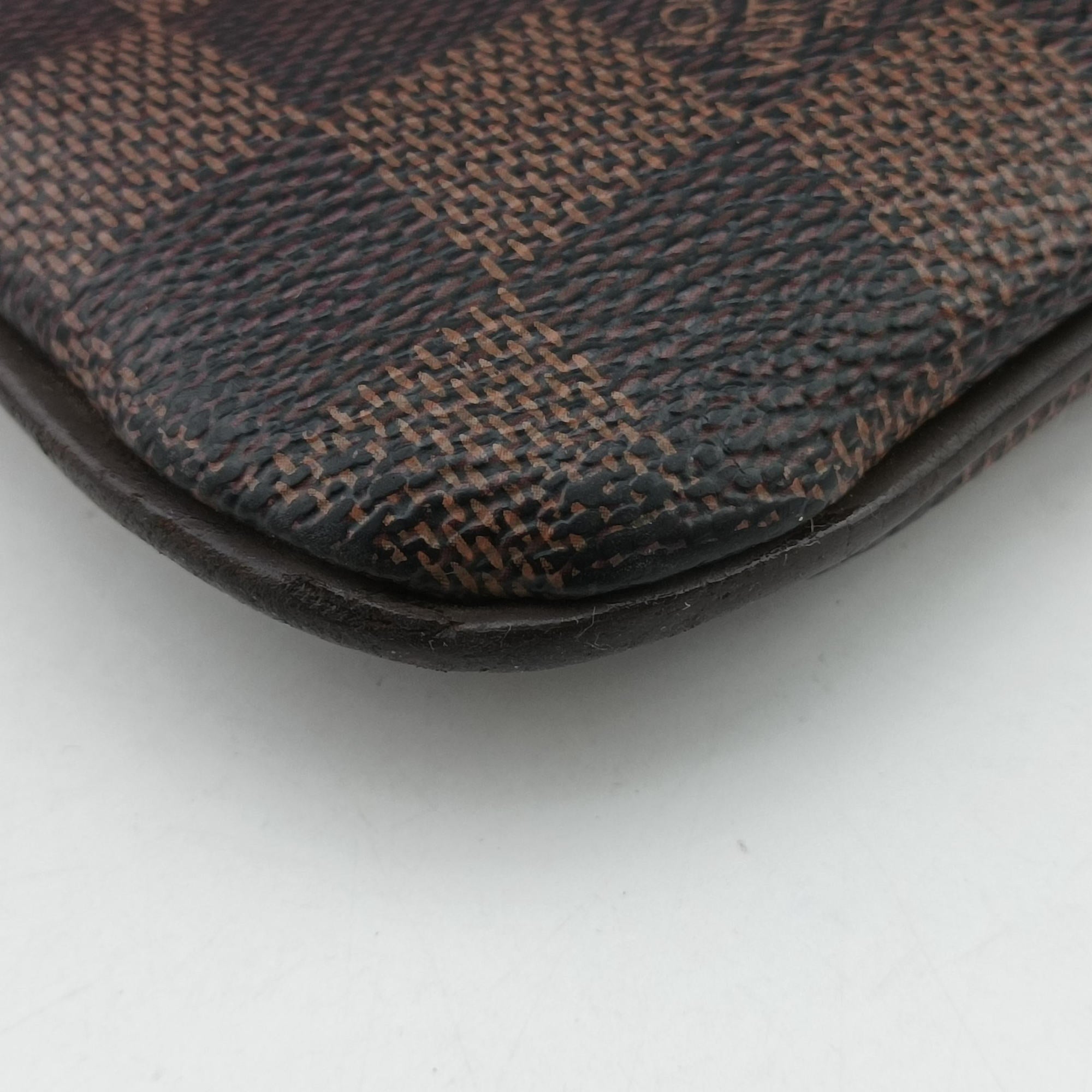 Pre-owned Louis Vuitton Pochette Plat Brooklyn EBENE Damier Canvas N51211 shoulderbag | stylenewstar