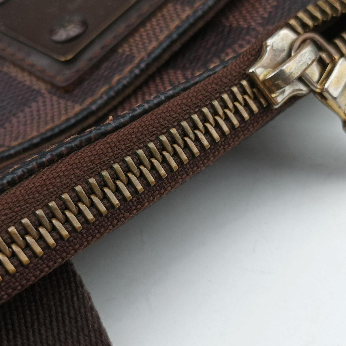 Pre-owned Louis Vuitton Pochette Plat Brooklyn EBENE Damier Canvas N51211 shoulderbag | stylenewstar