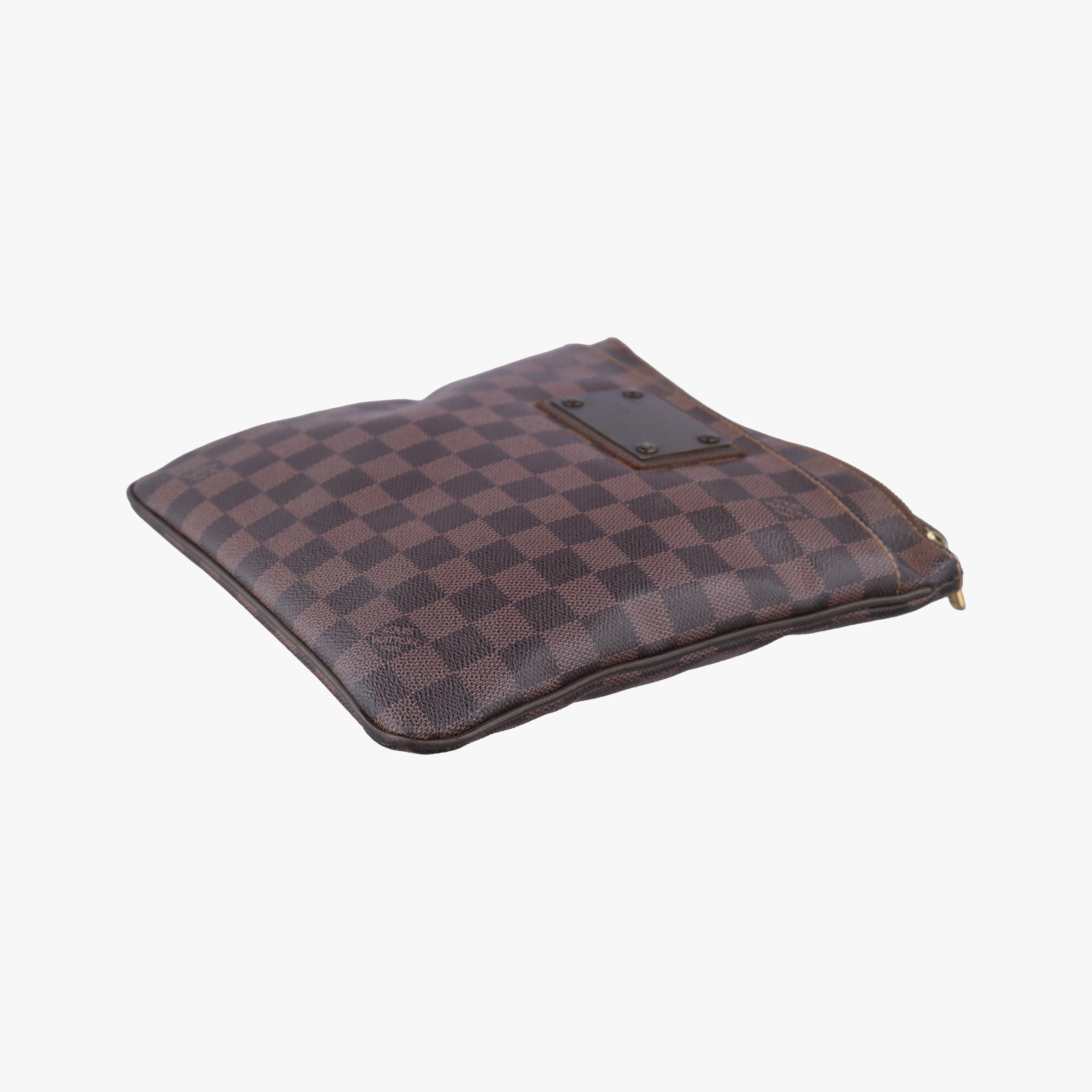 Pre-owned Louis Vuitton Pochette Plat Brooklyn EBENE Damier Canvas N51211 shoulderbag | stylenewstar