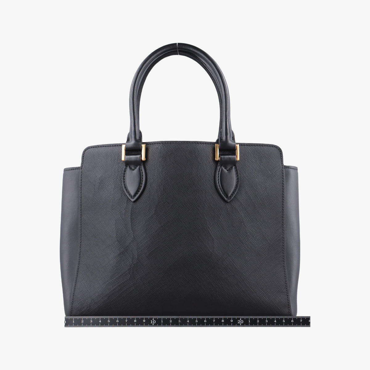 Pre-owned Prada Monochrome Black SAFFIANO Leather 1BA113 shoulderbag | stylenewstar