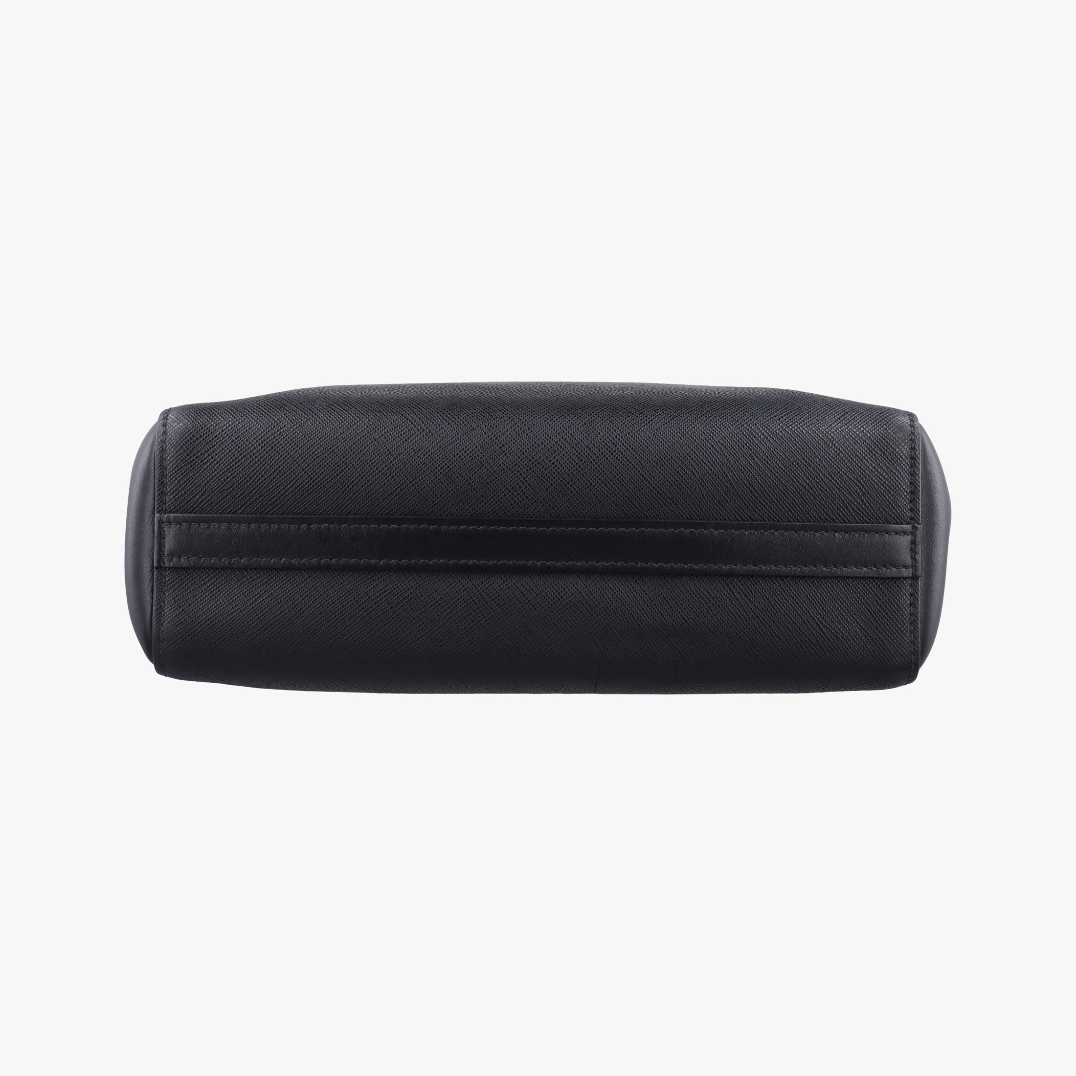 Pre-owned Prada Monochrome Black SAFFIANO Leather 1BA113 shoulderbag | stylenewstar