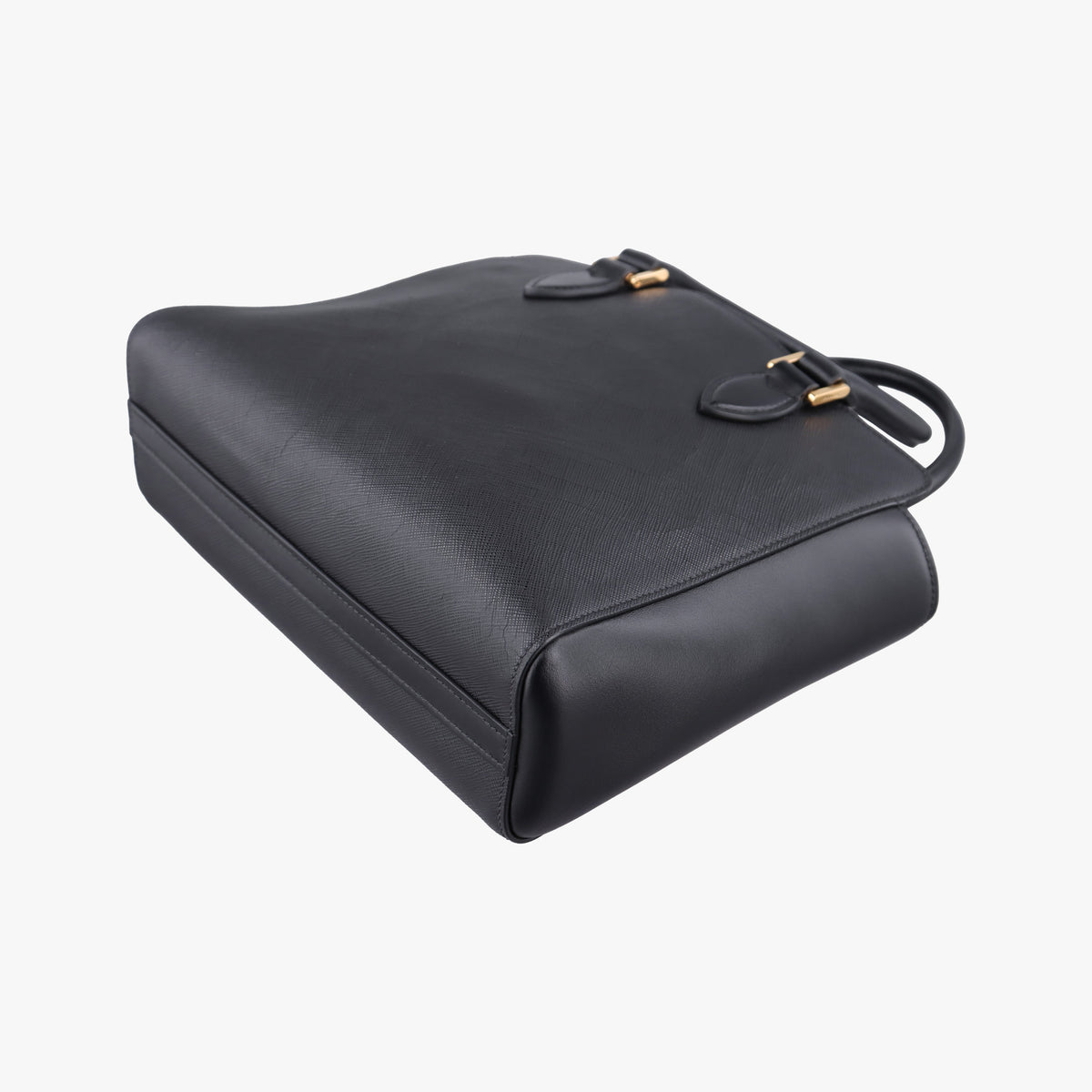 Pre-owned Prada Monochrome Black SAFFIANO Leather 1BA113 shoulderbag | stylenewstar
