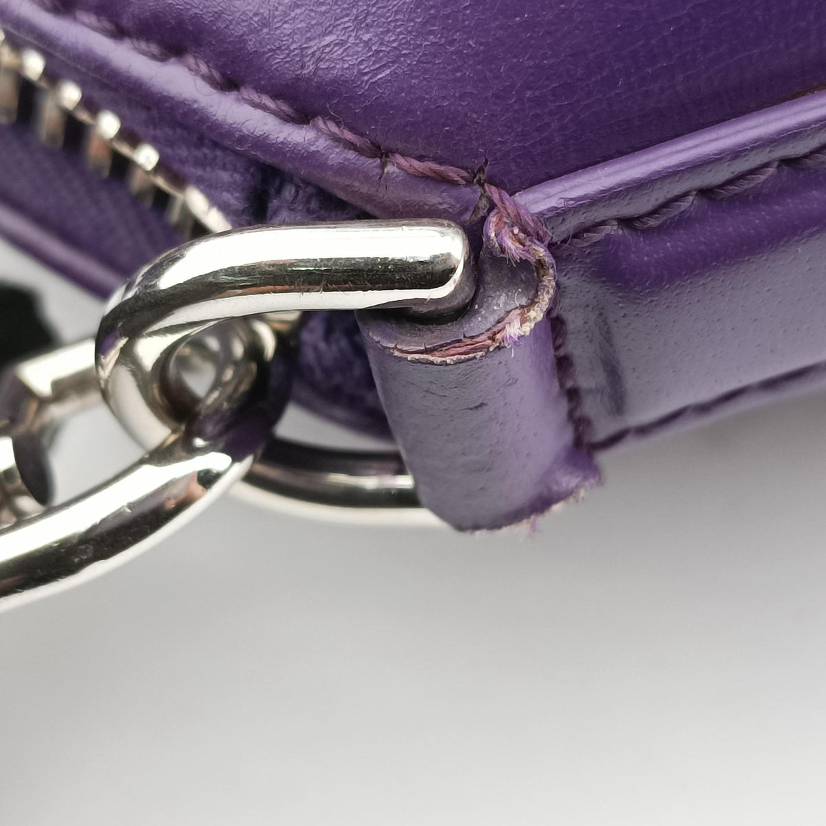 Pre-owned Givenchy Antigona Purple Leather  shoulderbag | stylenewstar