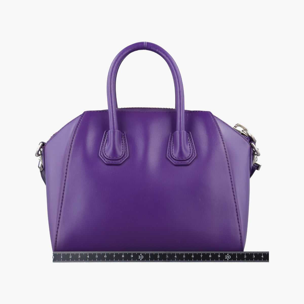 Pre-owned Givenchy Antigona Purple Leather  shoulderbag | stylenewstar