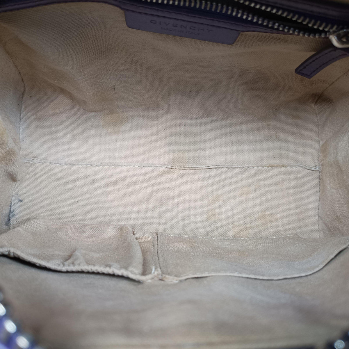 Pre-owned Givenchy Antigona Purple Leather  shoulderbag | stylenewstar