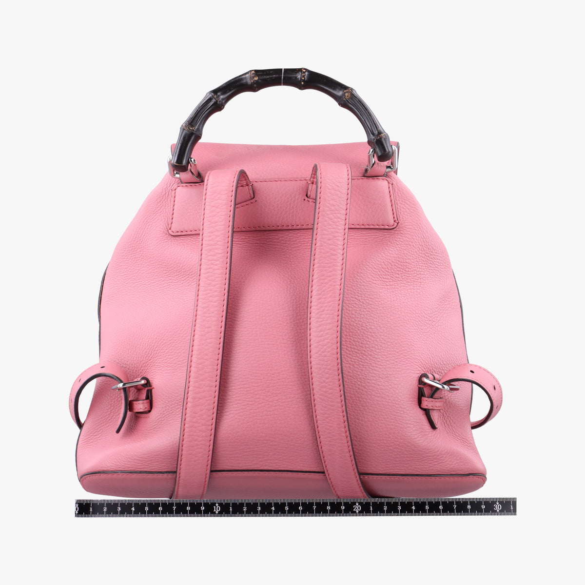 Pre-owned Gucci Bamboo fringe tassel Pink Leather 370833 backpack/rucksack | stylenewstar