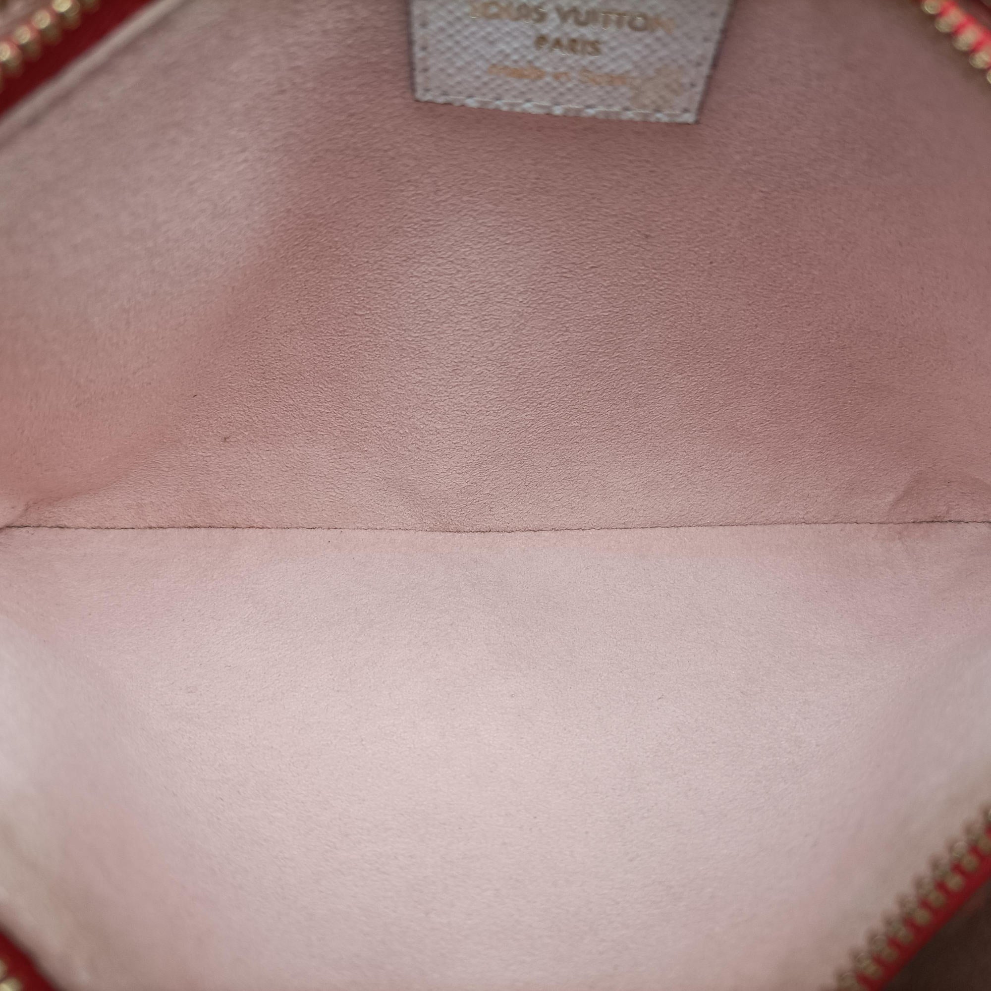 Secondhand Louis Vuitton Pochette Double Zip ROUGE Monogram Giant M67561 shoulderbag | stylenewstar