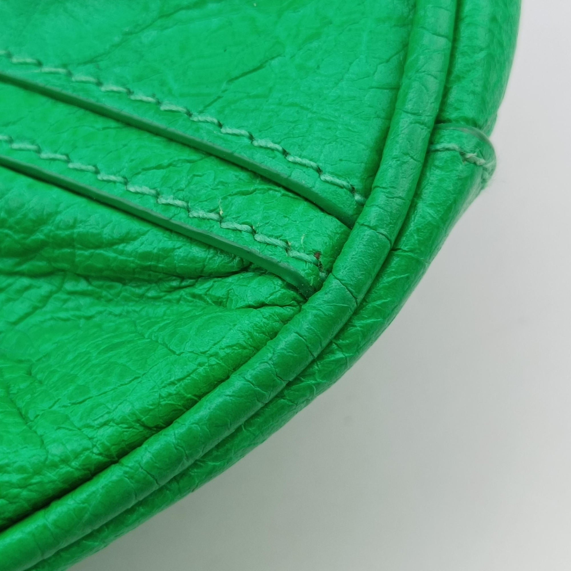 Pre-owned Balenciaga Le Cagole Green Leather  shoulderbag | stylenewstar