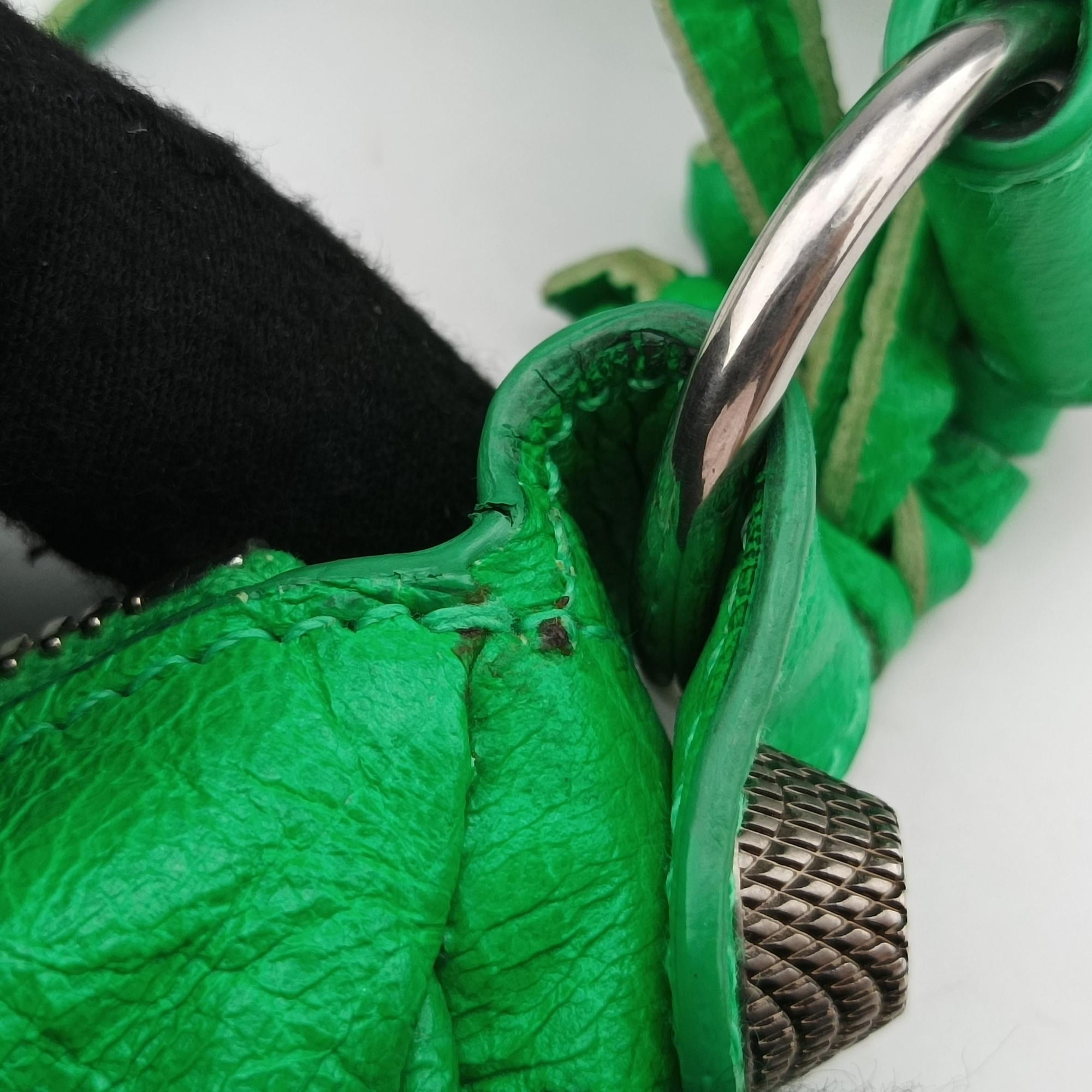 Pre-owned Balenciaga Le Cagole Green Leather  shoulderbag | stylenewstar