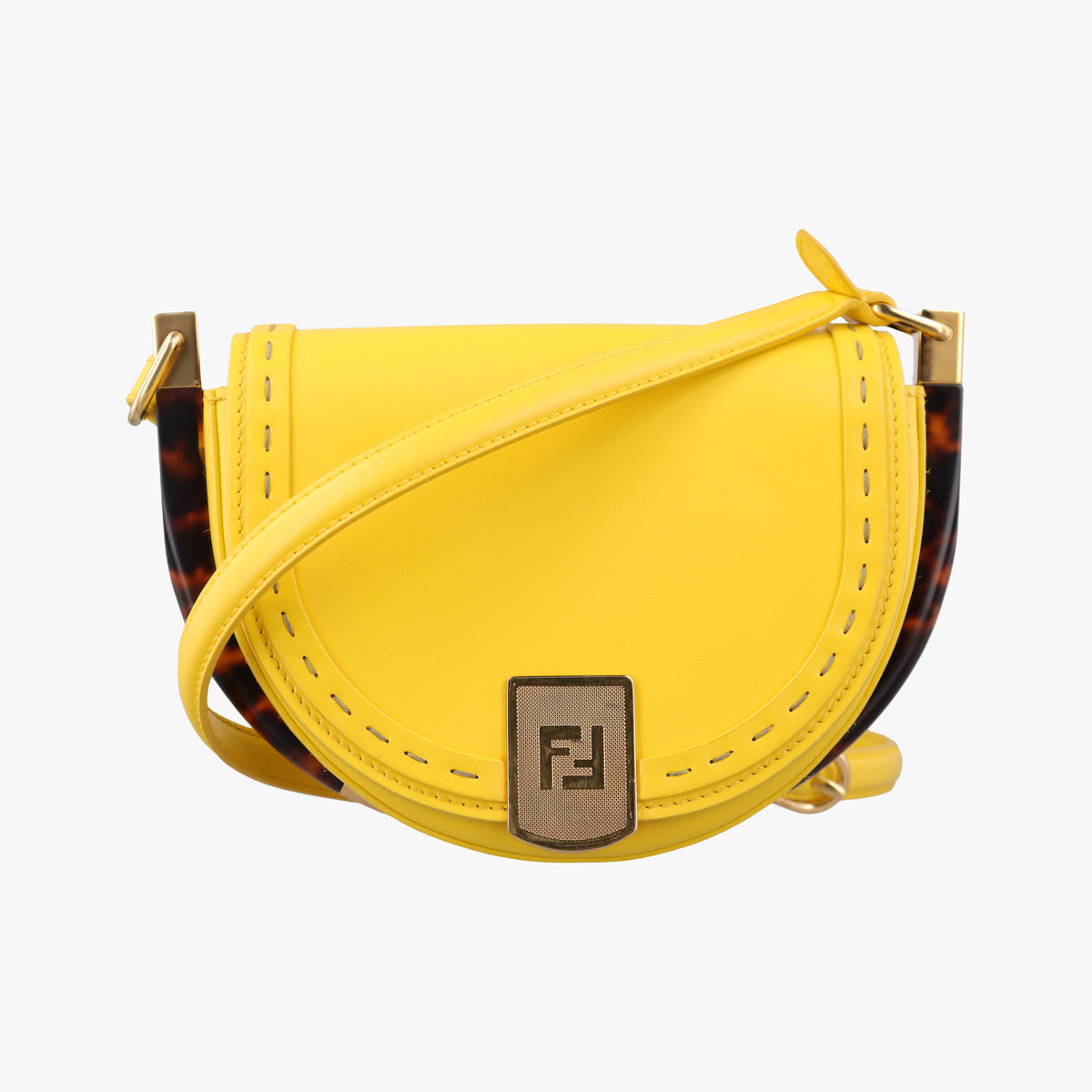Secondhand Fendi Moonlight Yellow Leather 8BT346 shoulderbag | stylenewstar