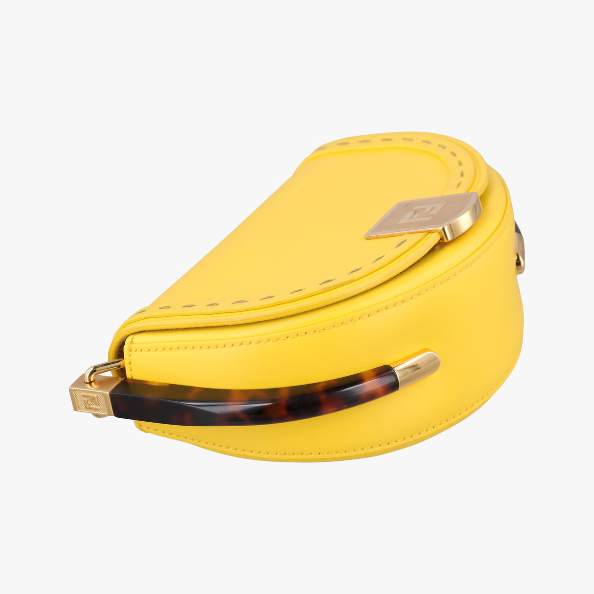 Secondhand Fendi Moonlight Yellow Leather 8BT346 shoulderbag | stylenewstar