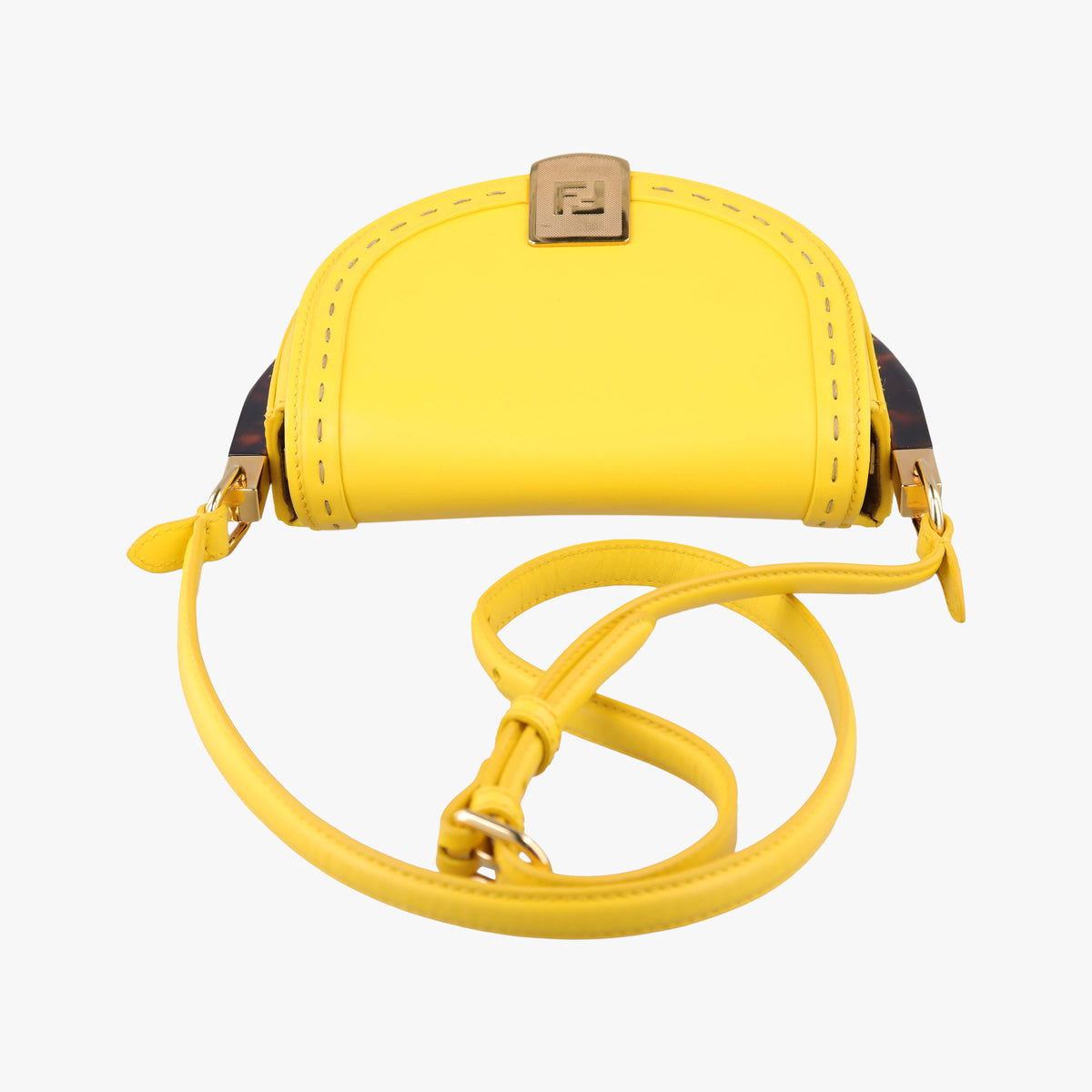 Secondhand Fendi Moonlight Yellow Leather 8BT346 shoulderbag | stylenewstar