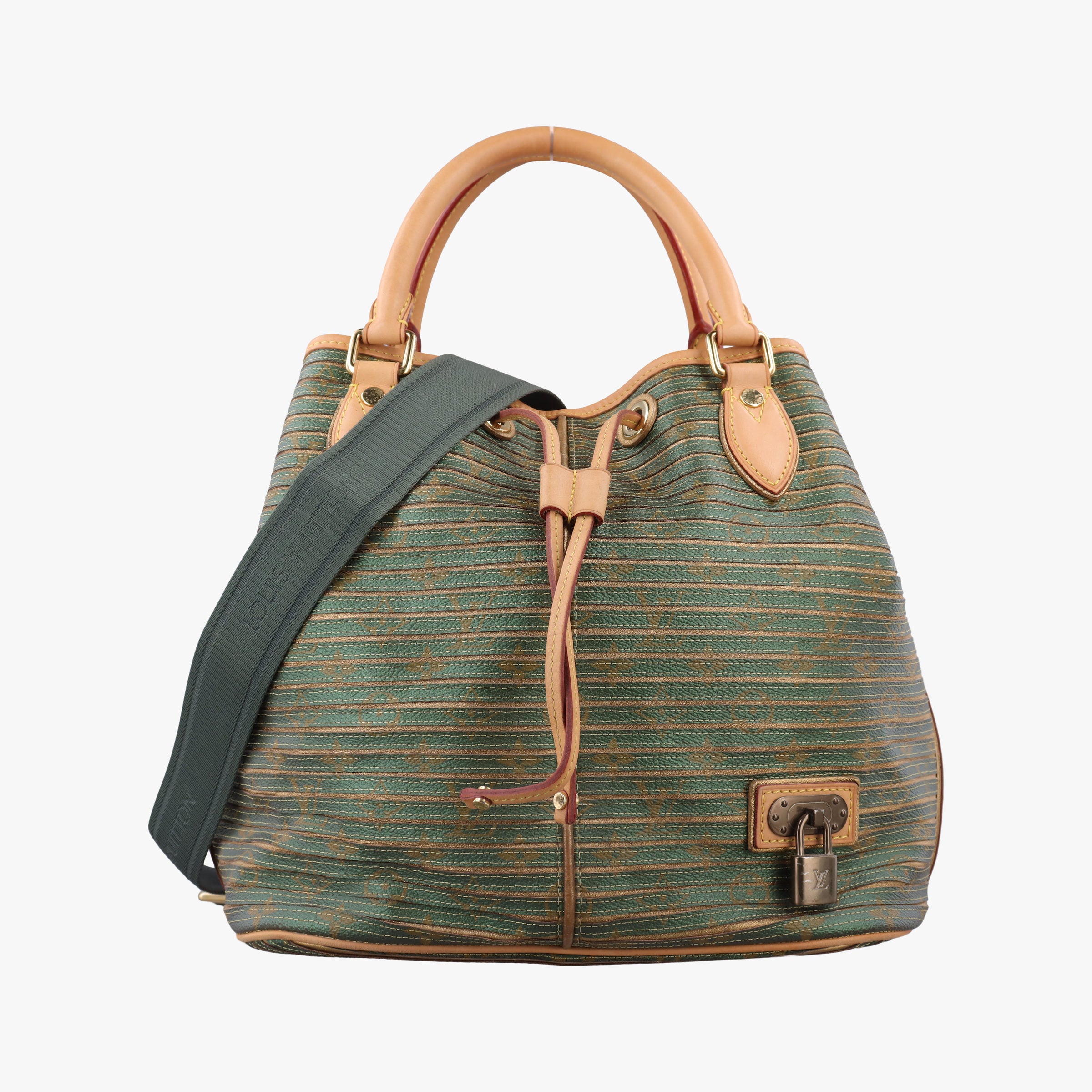 Pre-owned Louis Vuitton Neo Khaki×Green Monogram Eden M40356 shoulderbag | stylenewstar