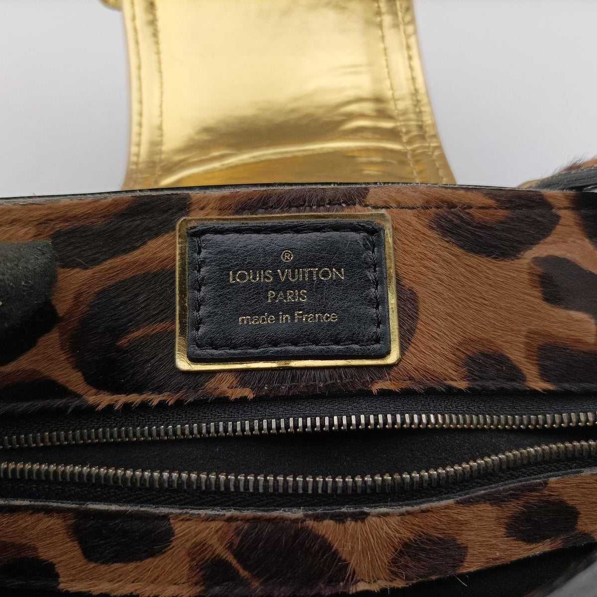 Vintage Louis Vuitton Leopard Polly Monogram Leopard Python leather×pony M95282 shoulderbag | stylenewstar
