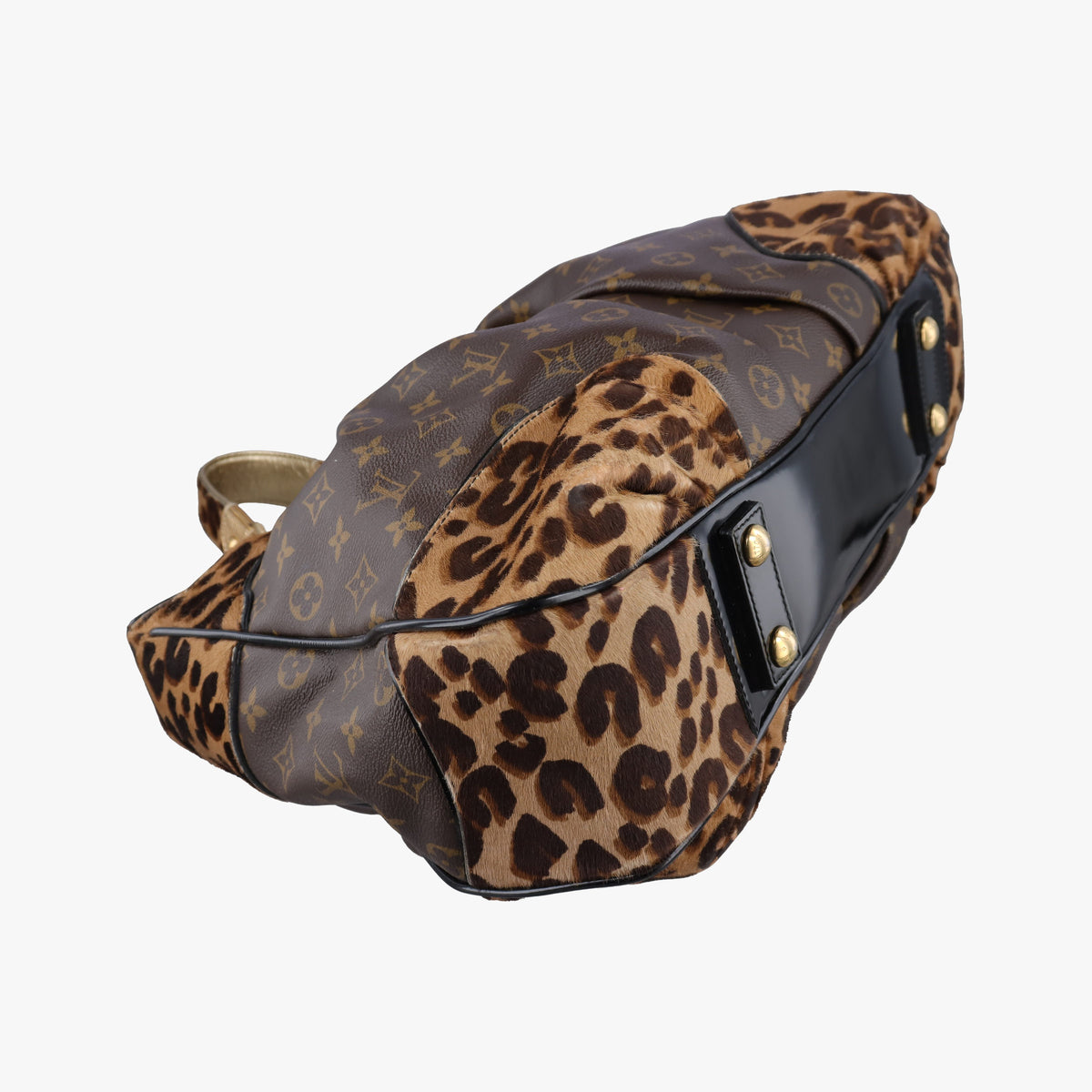Vintage Louis Vuitton Leopard Polly Monogram Leopard Python leather×pony M95282 shoulderbag | stylenewstar