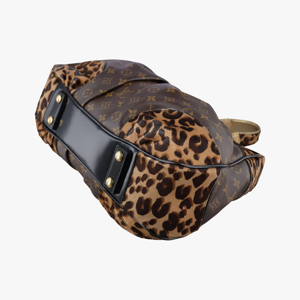 Vintage Louis Vuitton Leopard Polly Monogram Leopard Python leather×pony M95282 shoulderbag | stylenewstar