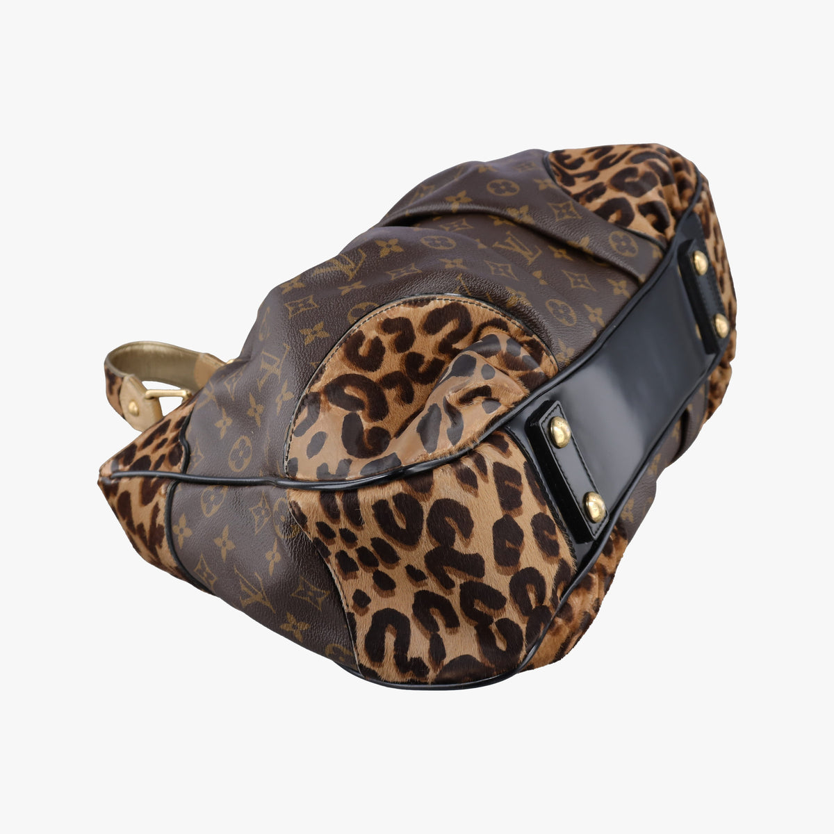 Vintage Louis Vuitton Leopard Polly Monogram Leopard Python leather×pony M95282 shoulderbag | stylenewstar