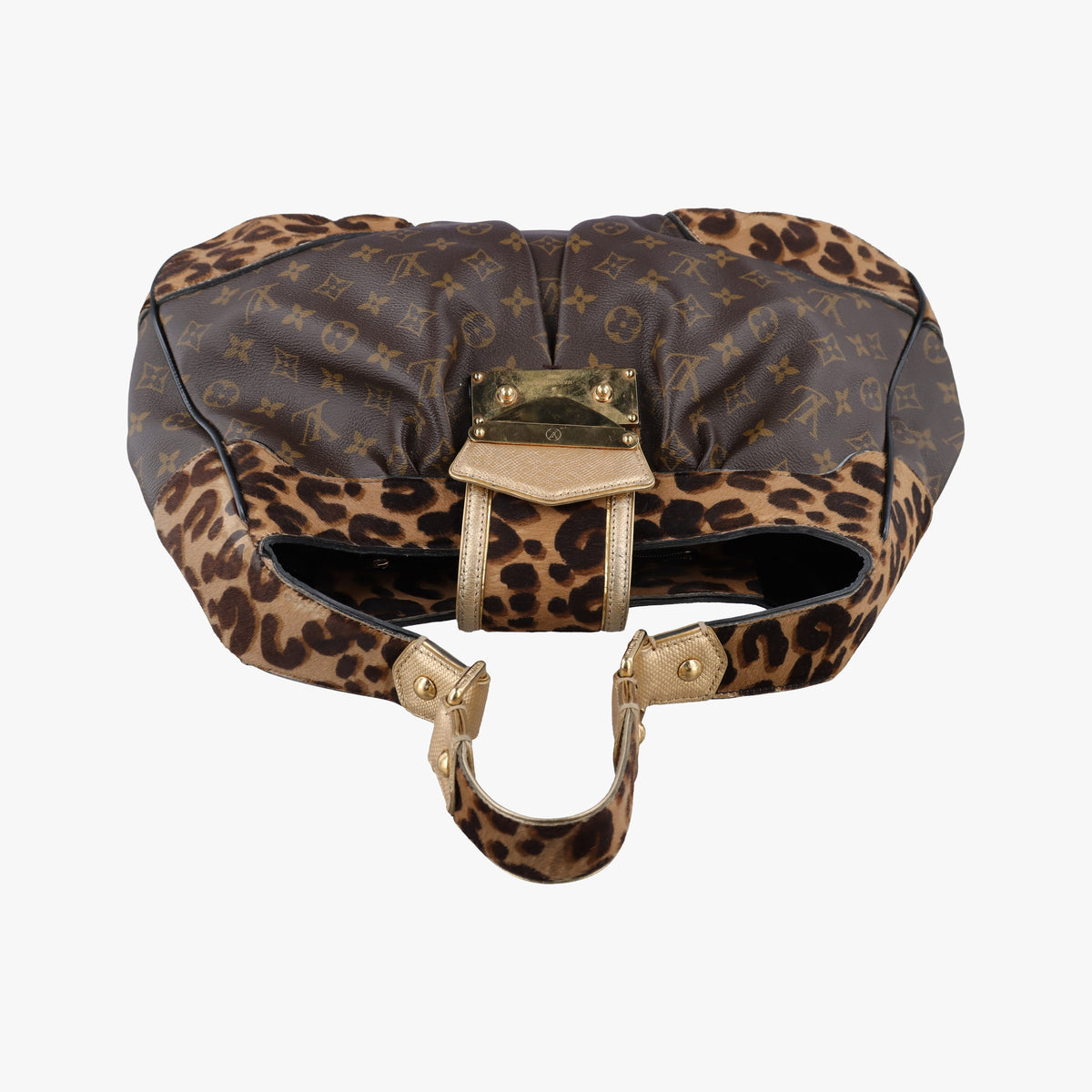 Vintage Louis Vuitton Leopard Polly Monogram Leopard Python leather×pony M95282 shoulderbag | stylenewstar