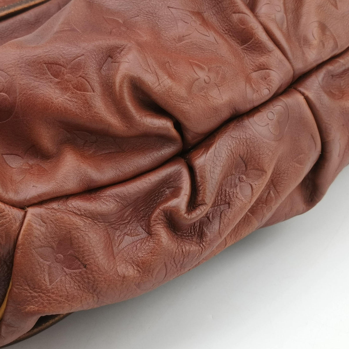Pre-owned Louis Vuitton Kalahari GM Brown Monogram Epice ×Python M97002 shoulderbag | stylenewstar