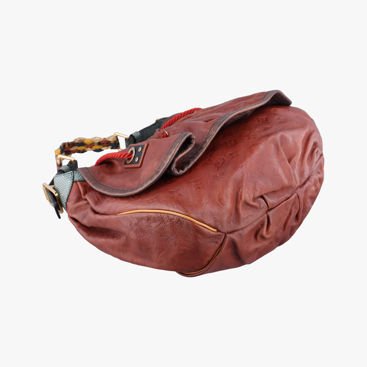 Pre-owned Louis Vuitton Kalahari GM Brown Monogram Epice ×Python M97002 shoulderbag | stylenewstar