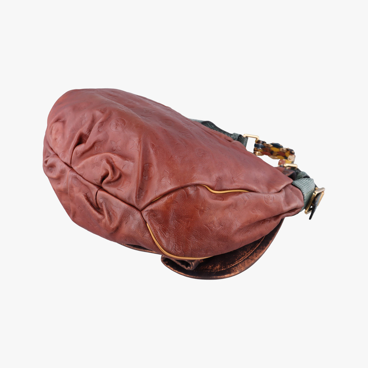 Pre-owned Louis Vuitton Kalahari GM Brown Monogram Epice ×Python M97002 shoulderbag | stylenewstar