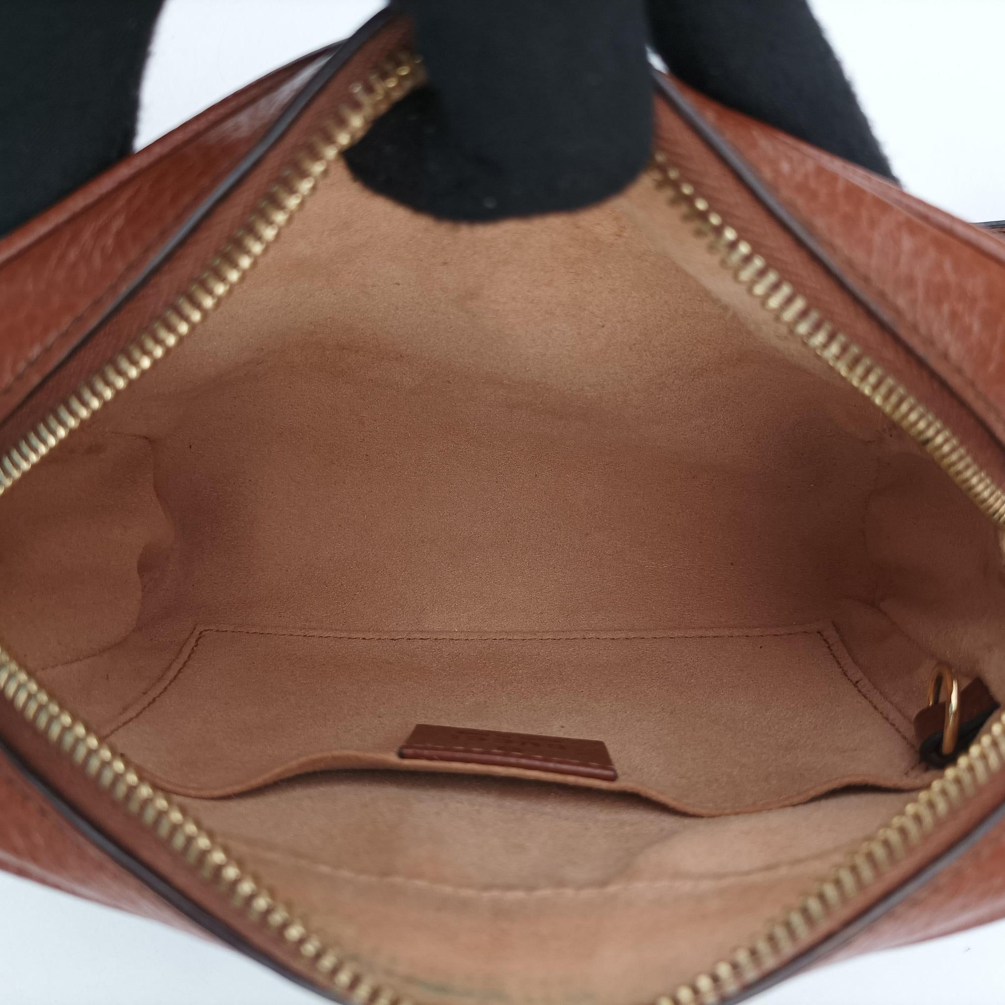 Secondhand Gucci OPHIDIA Blue×Black Denim×leather 517350 shoulderbag | stylenewstar