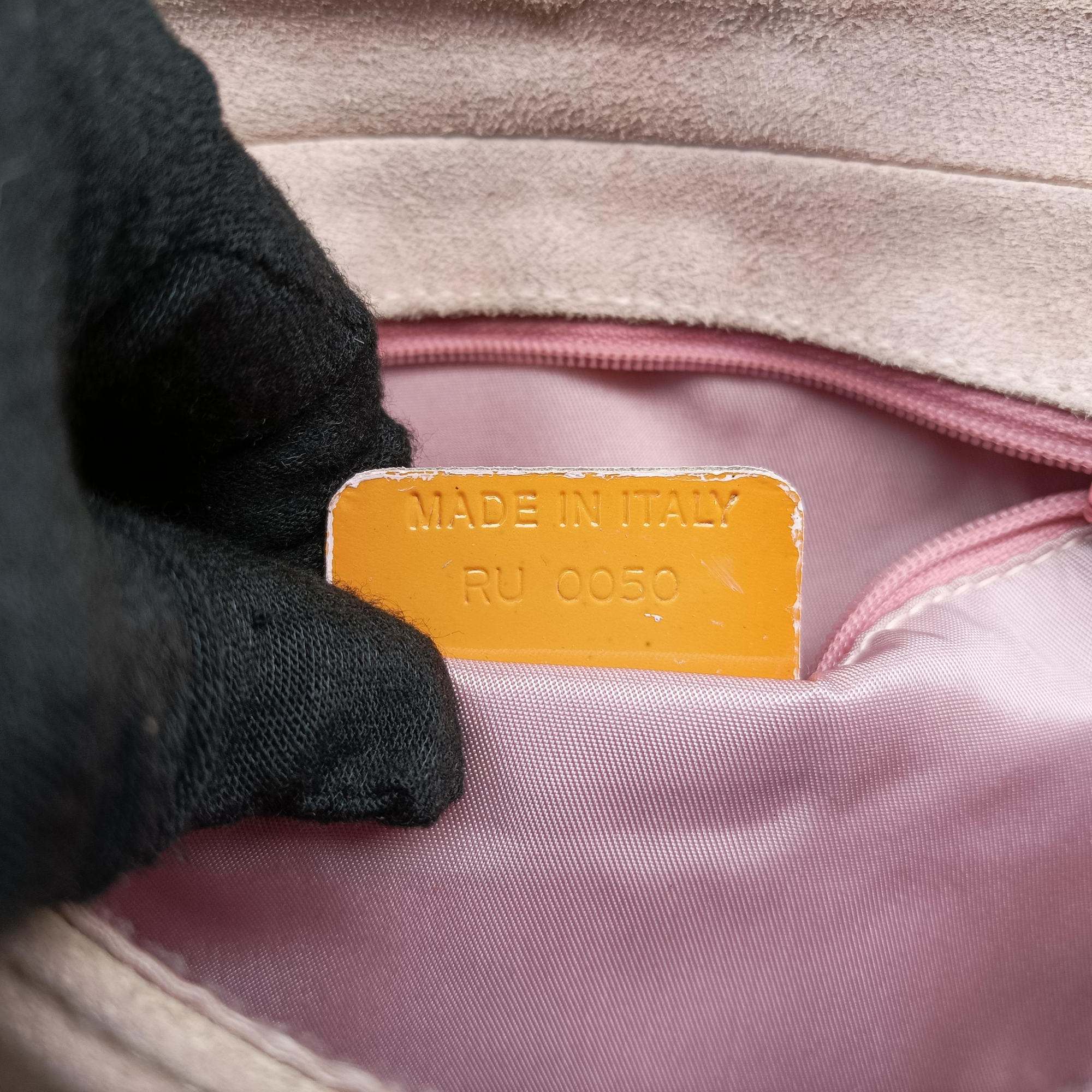 Secondhand Christian Dior Marispearl Pink Suede  shoulderbag | stylenewstar