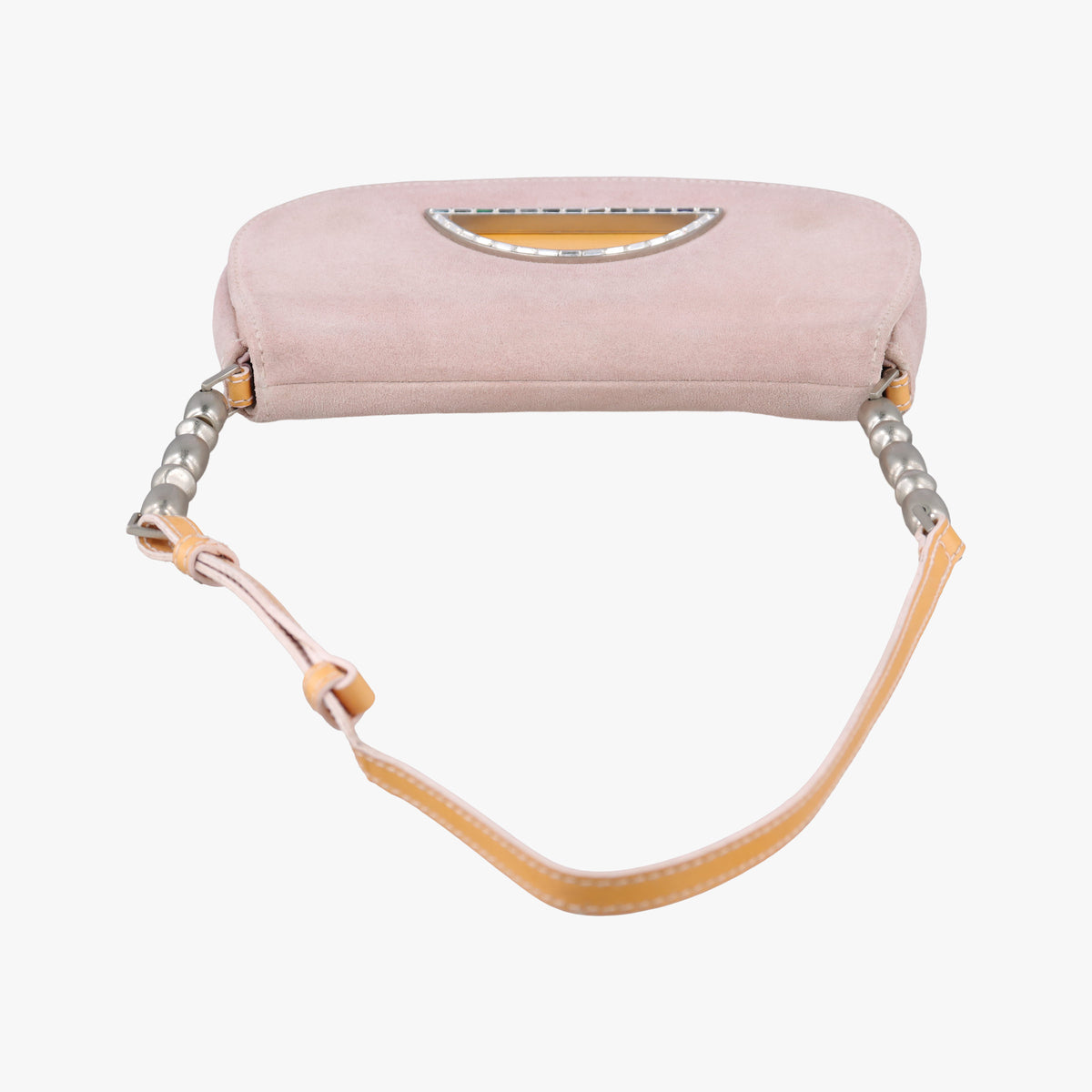 Secondhand Christian Dior Marispearl Pink Suede  shoulderbag | stylenewstar