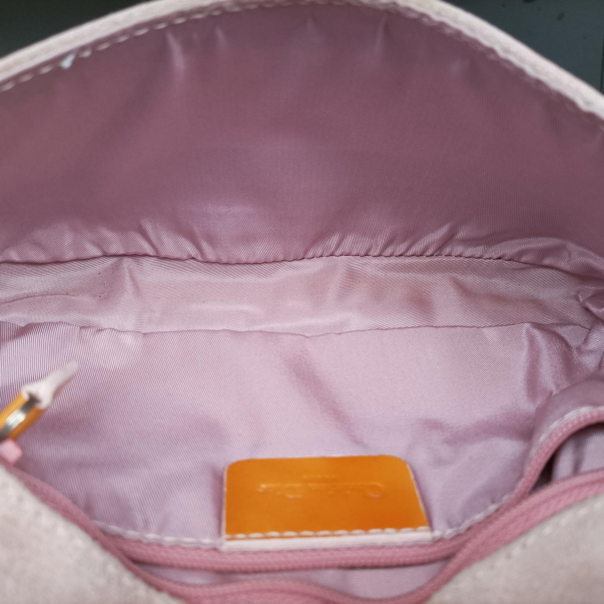 Secondhand Christian Dior Marispearl Pink Suede  shoulderbag | stylenewstar