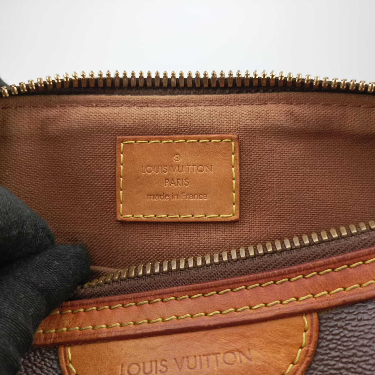 Pre-owned Louis Vuitton PALERMO PM brown Monogram Canvas M40145 shoulderbag | stylenewstar