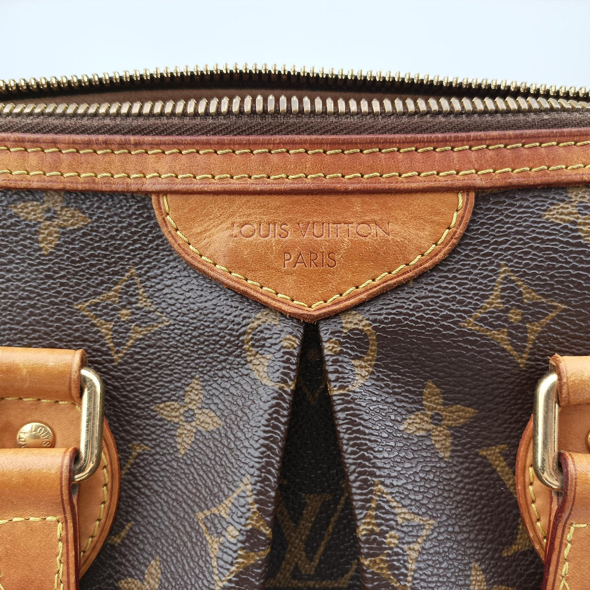 Pre-owned Louis Vuitton PALERMO PM brown Monogram Canvas M40145 shoulderbag | stylenewstar